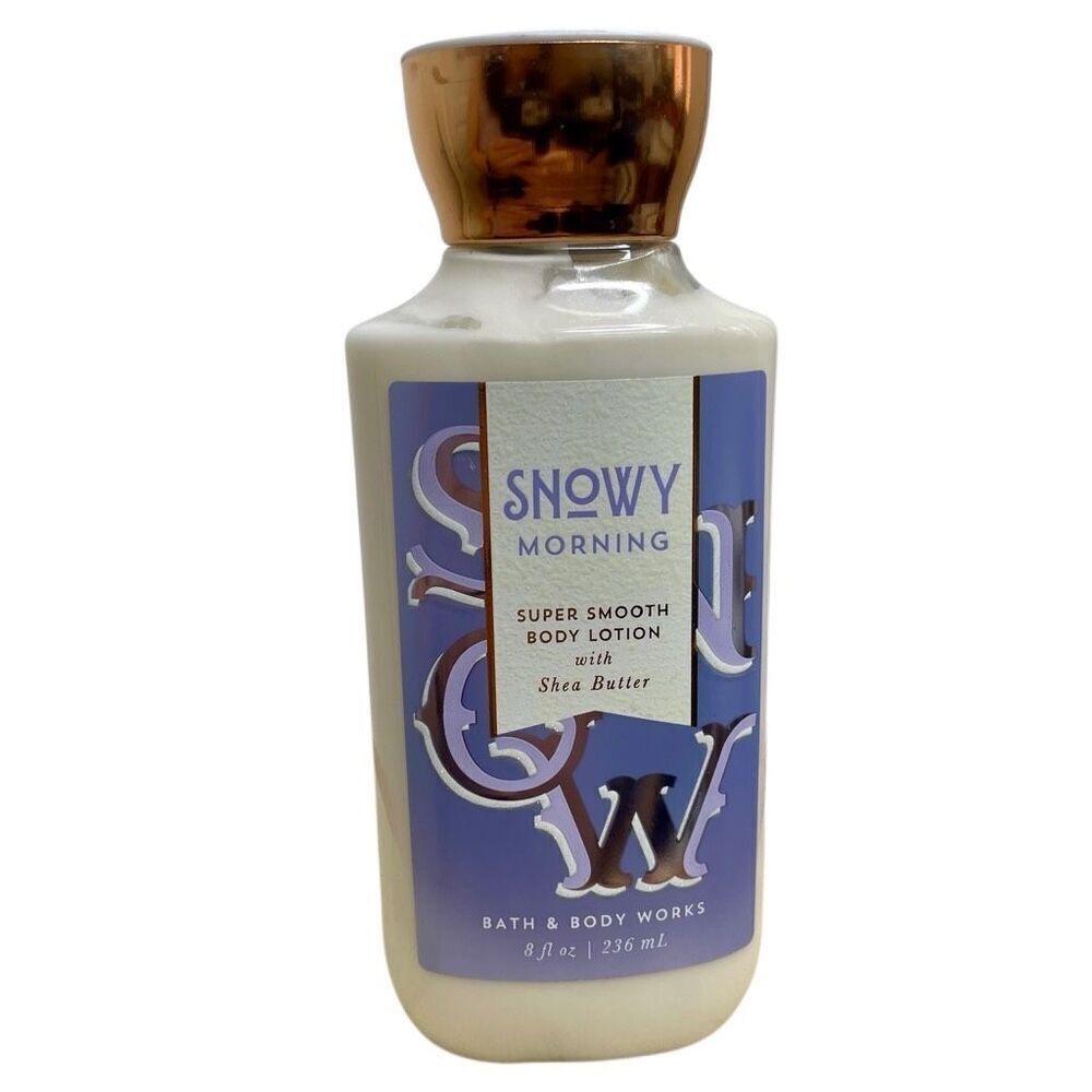 NEW Bath and Body Works SNOWY MORNING Body Lotion Shea Butter 8 oz Moisturizer